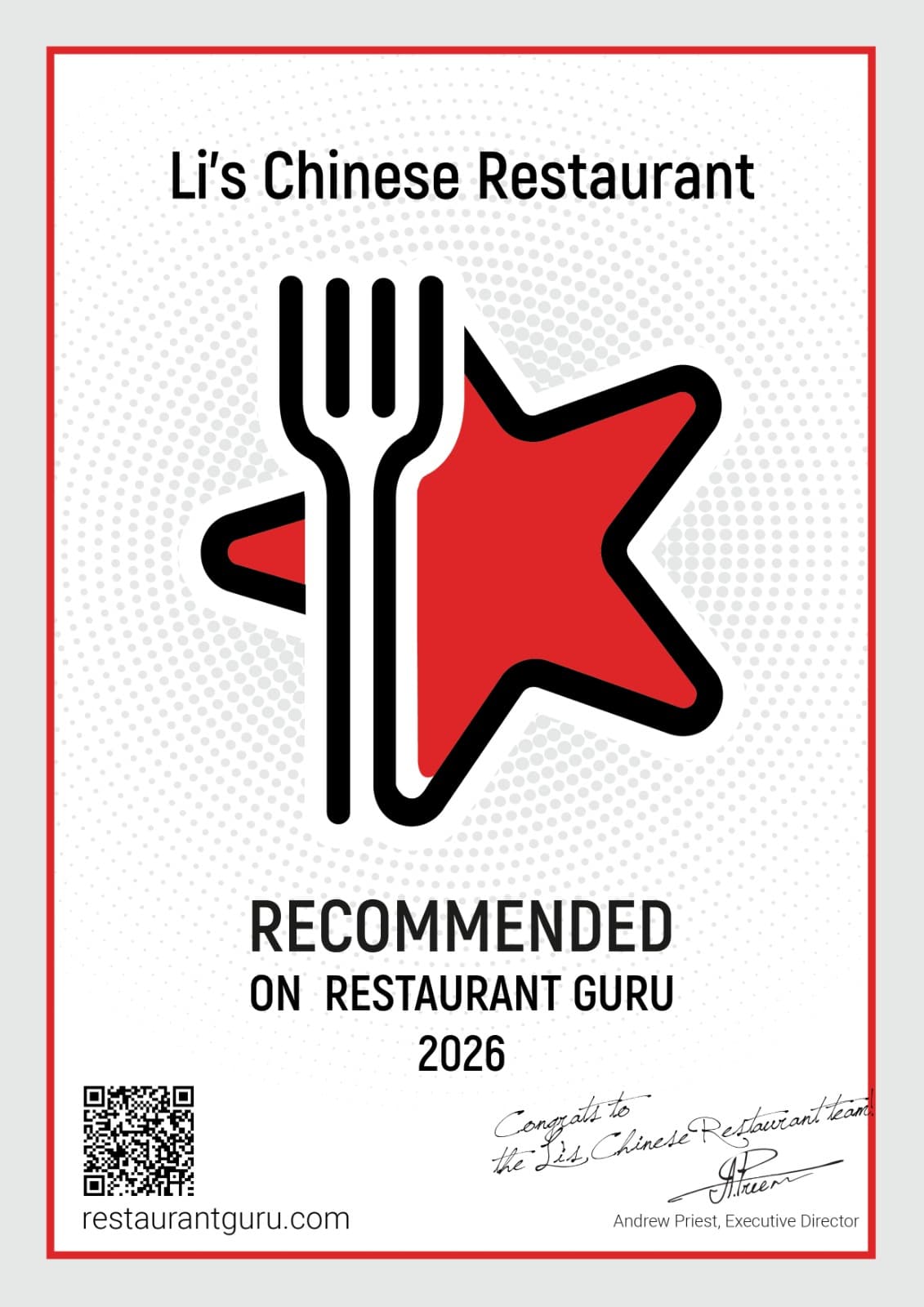 Recommended on restaurant guru in 2026